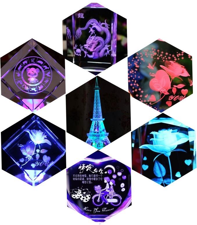 3d Sub Surface Laser Engraving Machine Engraved Crystal Cube Machine
